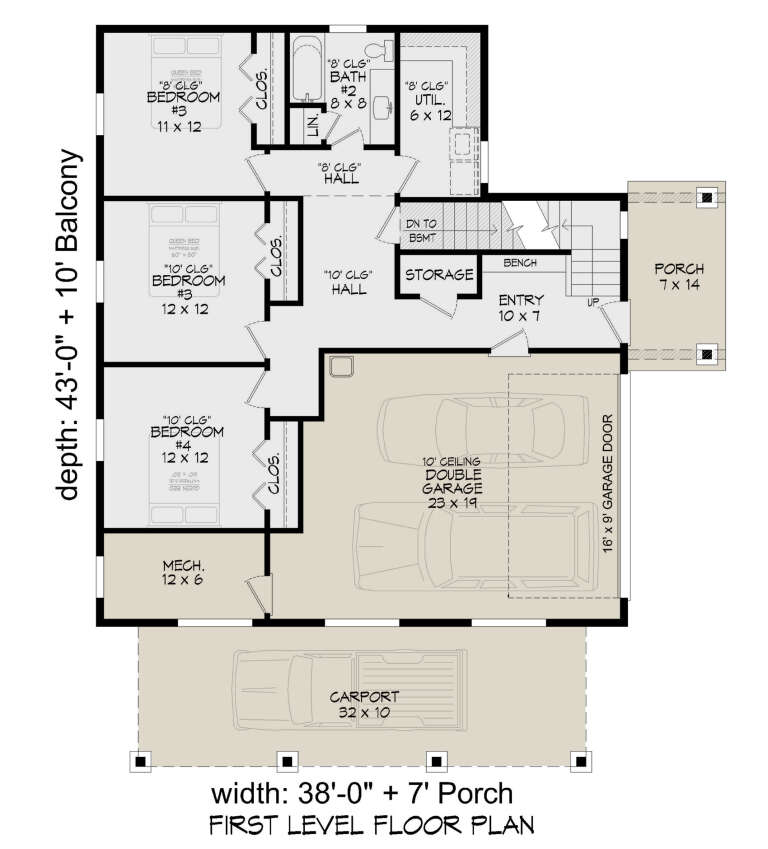 House Plan House Plan #31385 Drawing 1