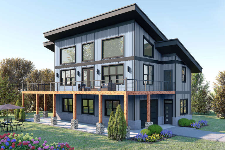 House Plan House Plan #31386 Angled Front Elevation