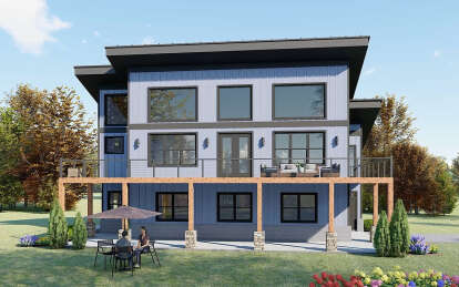 Modern House Plan #940-01126 Elevation Photo