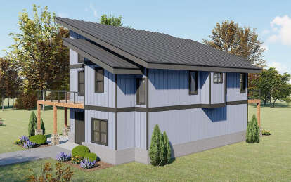 Modern House Plan #940-01126 Elevation Photo