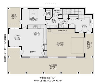 First Floor for House Plan #940-01126