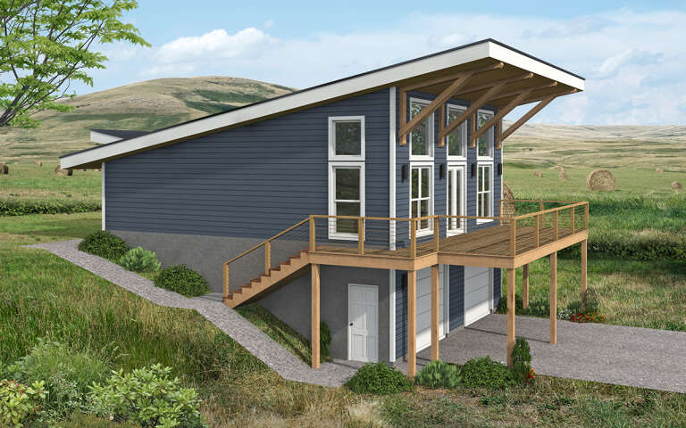 House Plan House Plan #31387 Angled Left Elevation