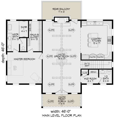 Main Floor  for House Plan #940-01128