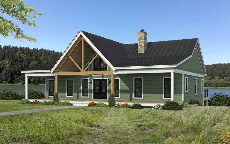 House Plan House Plan #31389 Angled Front Elevation