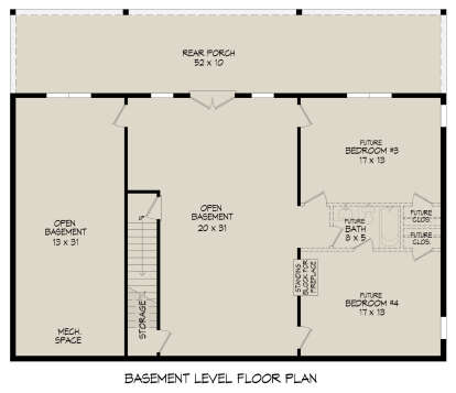 Basement for House Plan #940-01129
