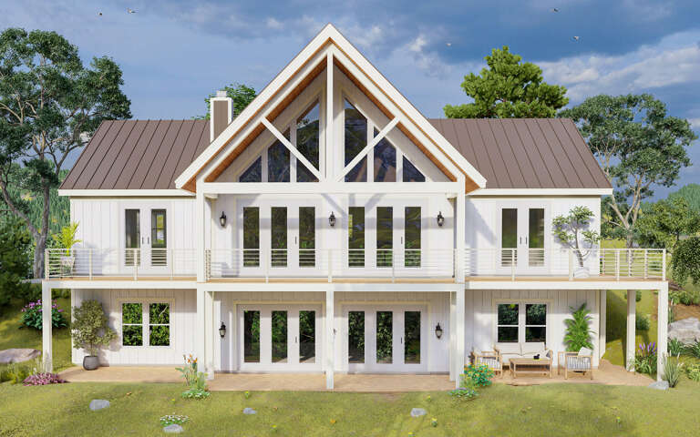 House Plan House Plan #31390 Rear Elevation