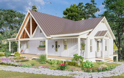 Lake Front House Plan #940-01130 Elevation Photo