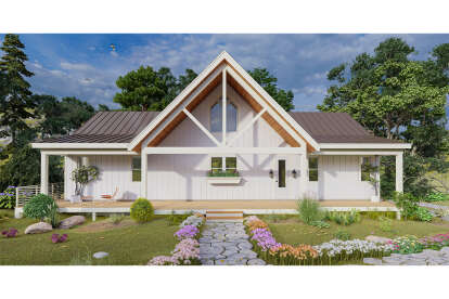 Lake Front House Plan #940-01130 Elevation Photo