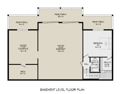 Basement for House Plan #940-01130