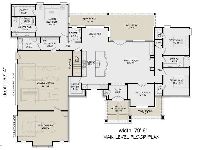 House Plan House Plan #31391 Drawing 1