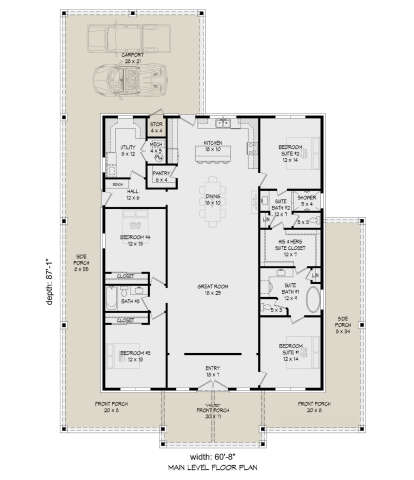 Main Floor  for House Plan #940-01132