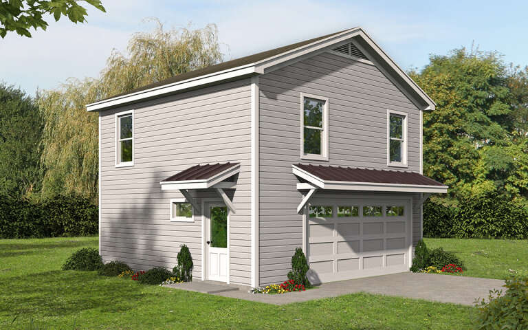 House Plan House Plan #31396 Angled Front Elevation