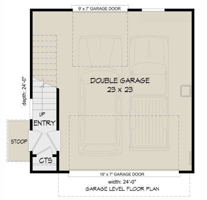 Garage Floor for House Plan #940-01136