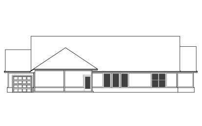 Ranch House Plan #677-00033 Elevation Photo