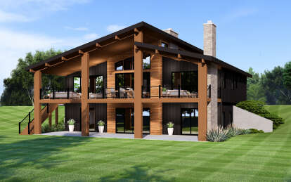 Contemporary House Plan #5032-00276 Elevation Photo