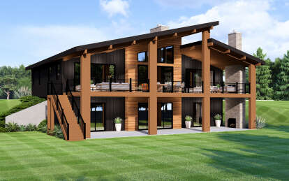 Contemporary House Plan #5032-00276 Elevation Photo