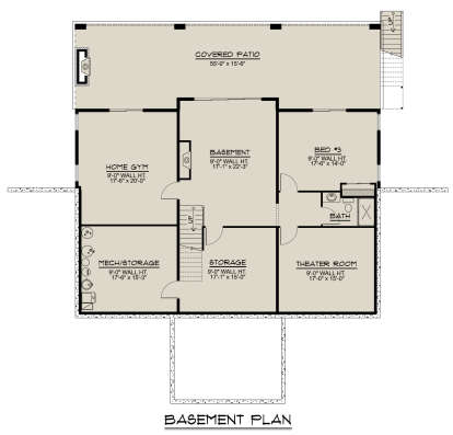 Basement for House Plan #5032-00276