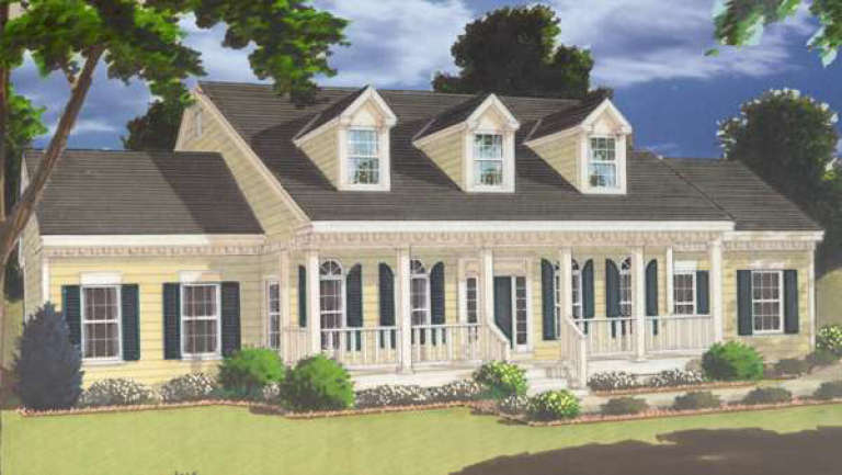 Country House Plan #033-00082 Elevation Photo