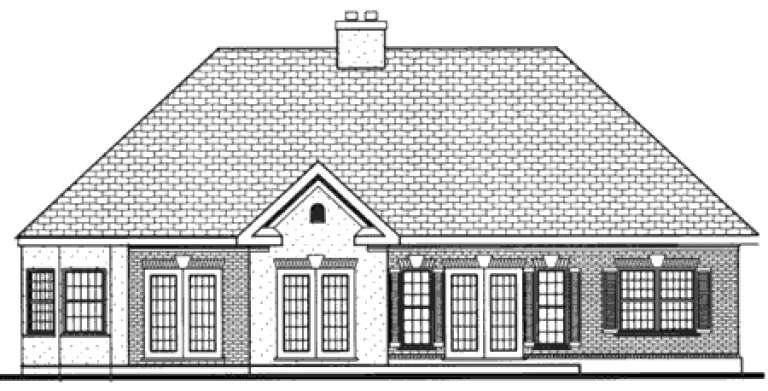 Country House Plan #033-00082 Elevation Photo