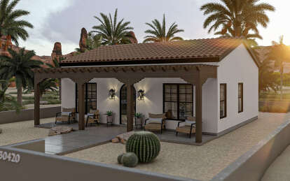Southwest House Plan #963-01009 Elevation Photo