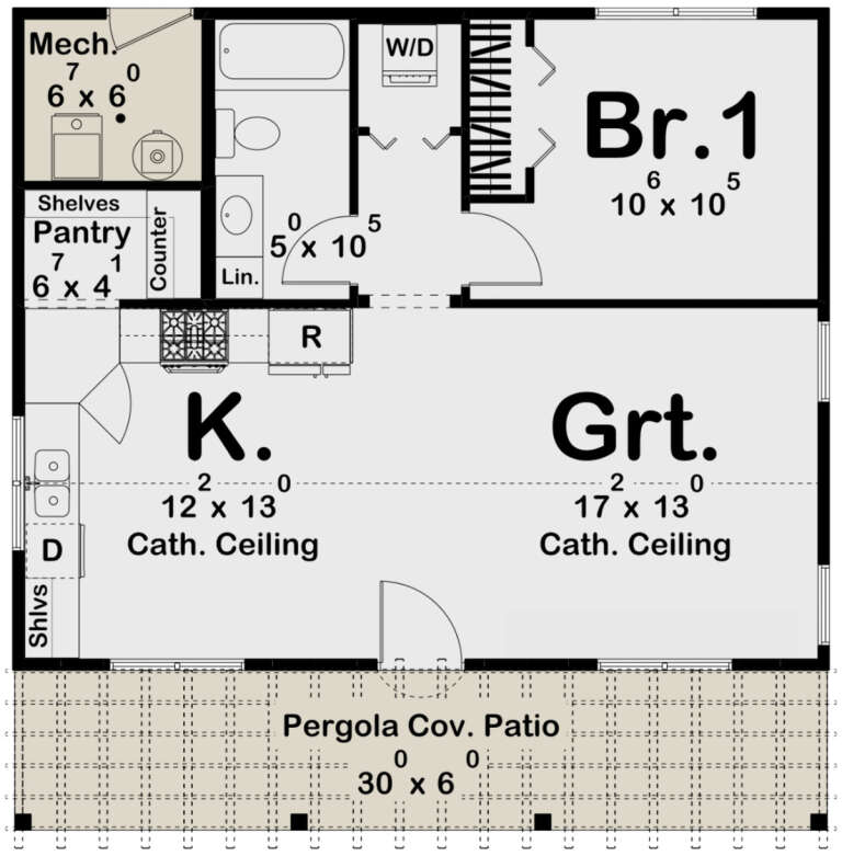 House Plan House Plan #31400 Drawing 1