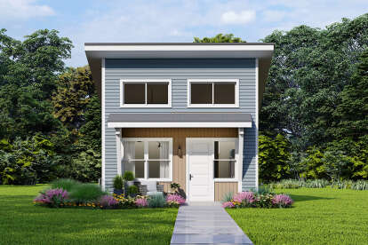 Contemporary House Plan #035-01095 Elevation Photo