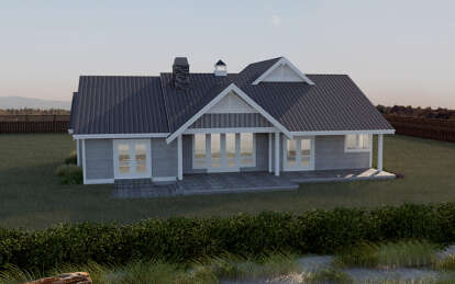Ranch House Plan #2464-00138 Elevation Photo