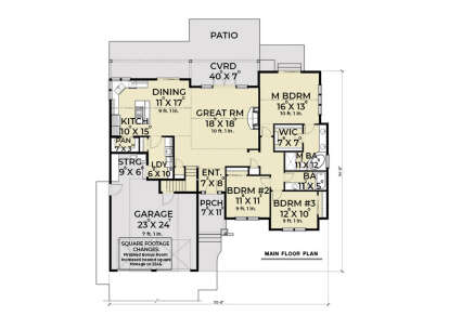 Main Floor for House Plan #2464-00138