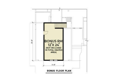 Bonus Room for House Plan #2464-00138