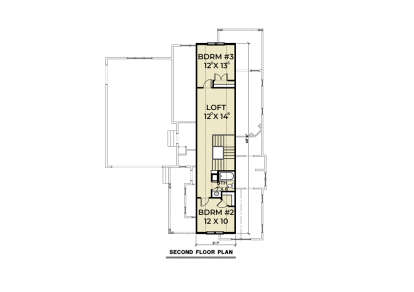 Second Floor for House Plan #2464-00139