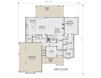 Main Floor for House Plan #7071-00033
