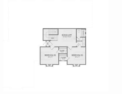 Second Floor for House Plan #7071-00033