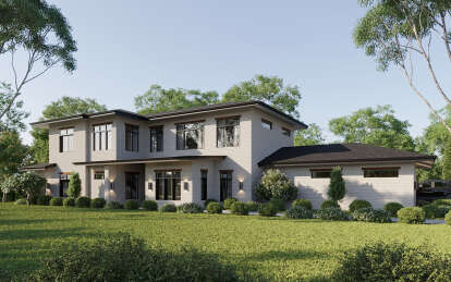 Contemporary House Plan #9185-00018 Elevation Photo