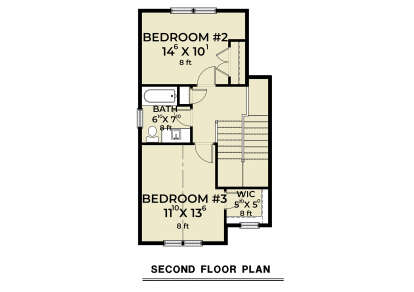 Second Floor for House Plan #2464-00140