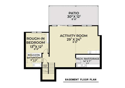 Basement for House Plan #2464-00140