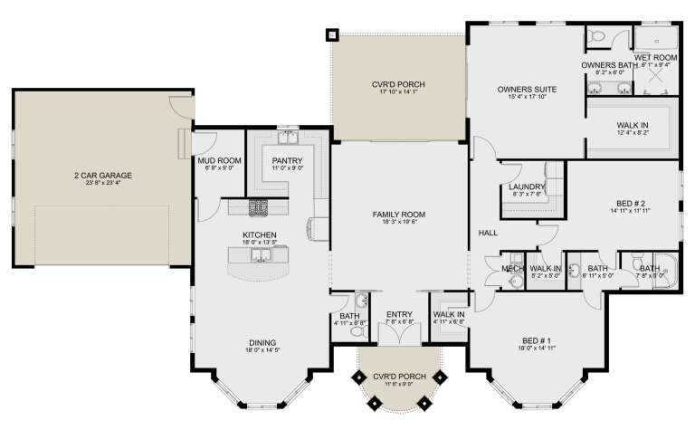 House Plan House Plan #31415 Drawing 1