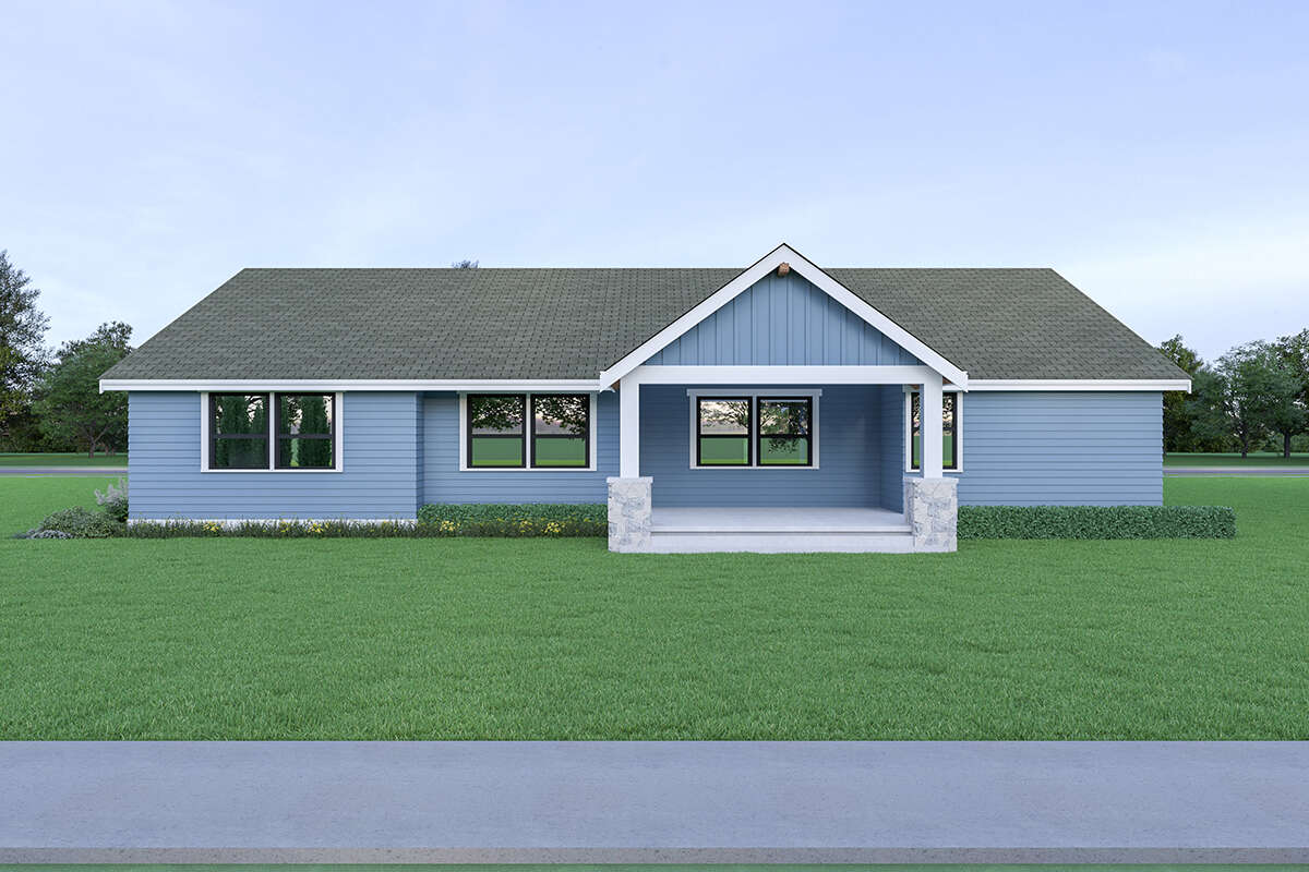 Craftsman Plan - 2,304 Square Feet, 3 Bedrooms, 2.5 Bathrooms | Floor ...