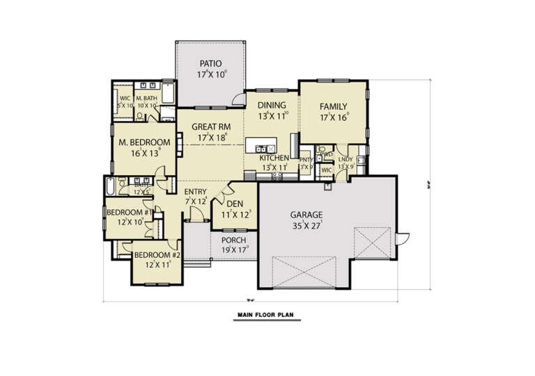 House Plan House Plan #31416 Drawing 1
