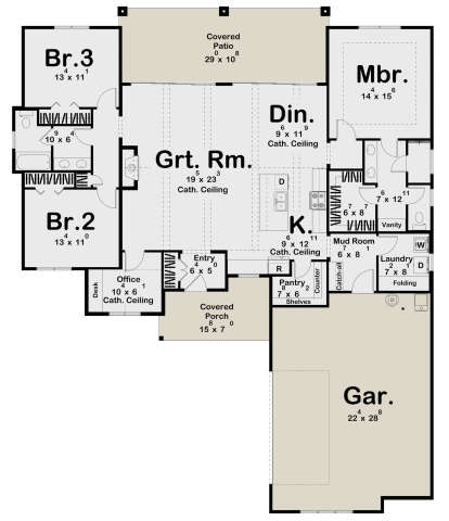 Main Floor  for House Plan #963-01011