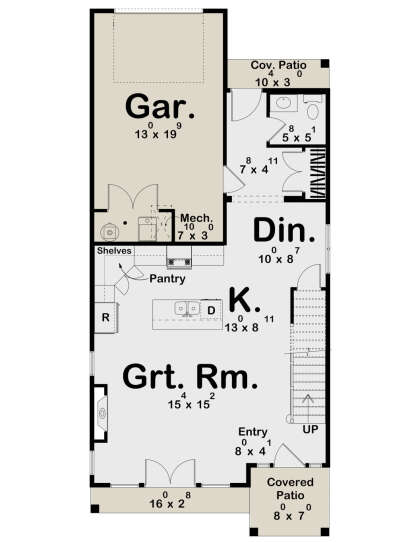 Main Floor  for House Plan #963-01012