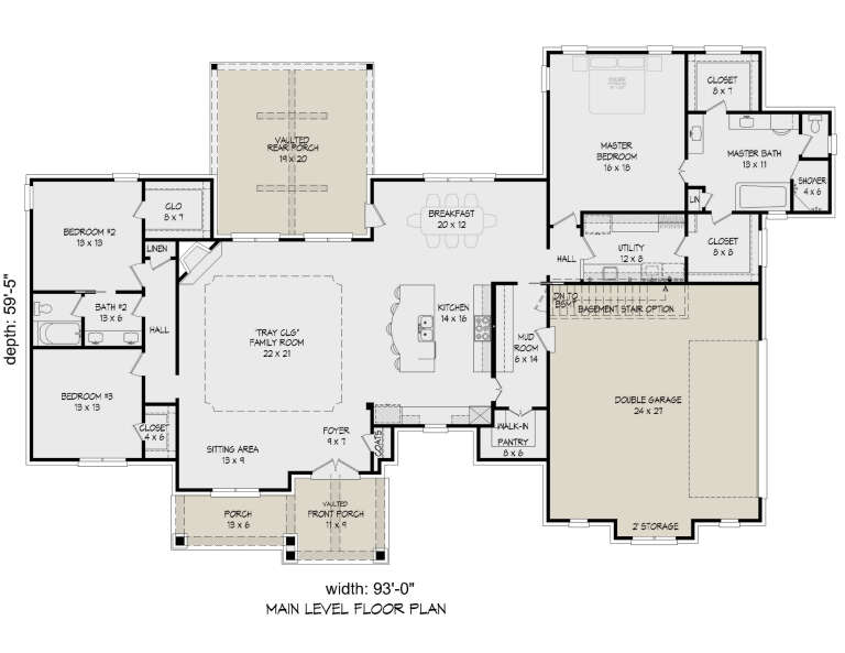 House Plan House Plan #31421 Drawing 1