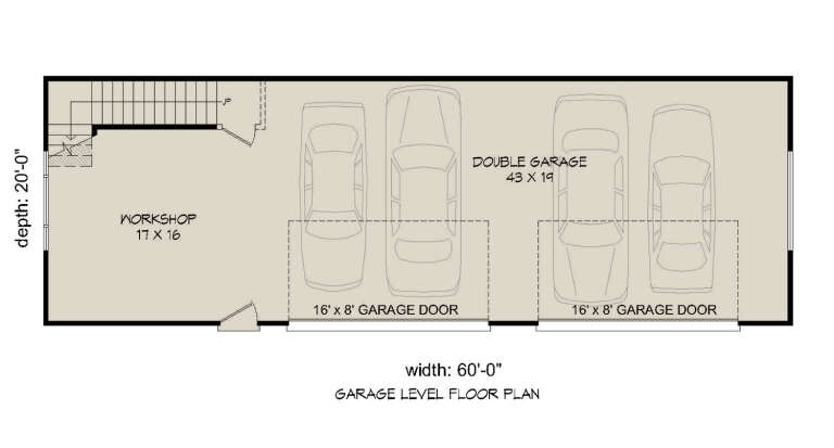 Modern 4 Car Garage Plan - 2,400 Square Feet | Floor Plan #940-01138 ...