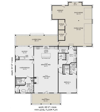 Main Floor  for House Plan #940-01139