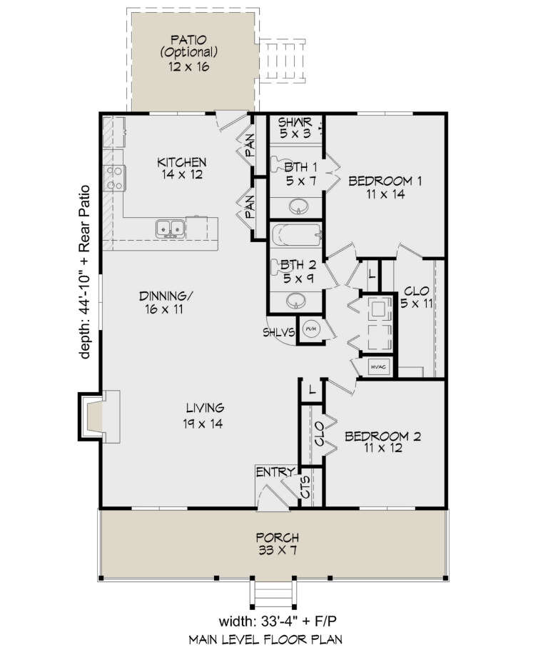 House Plan House Plan #31426 Drawing 1