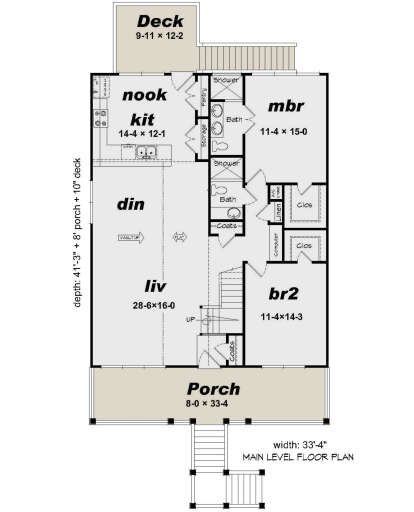 Floorplan1 for House Plan #3367-00077