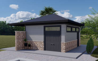 Contemporary House Plan #2802-00304 Elevation Photo