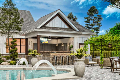Craftsman House Plan #699-00386 Elevation Photo