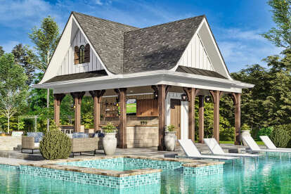 Craftsman House Plan #699-00387 Elevation Photo