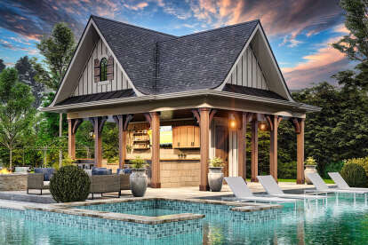Craftsman House Plan #699-00387 Elevation Photo