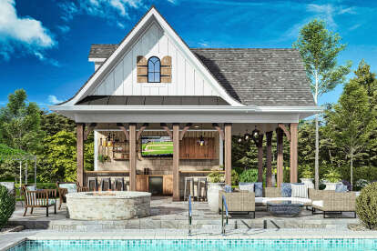Craftsman House Plan #699-00387 Elevation Photo